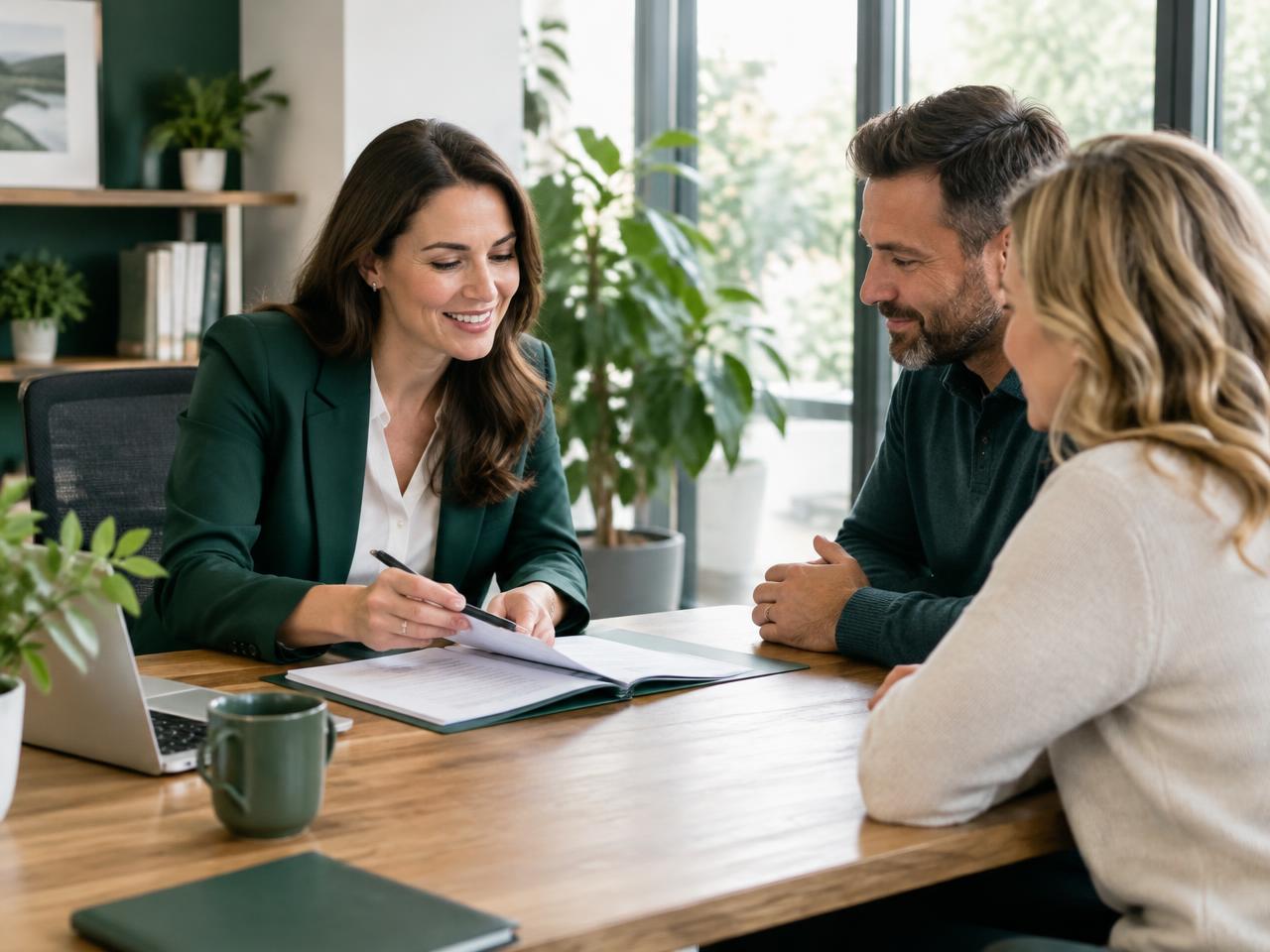 Greenstoone advisor meeting with clients