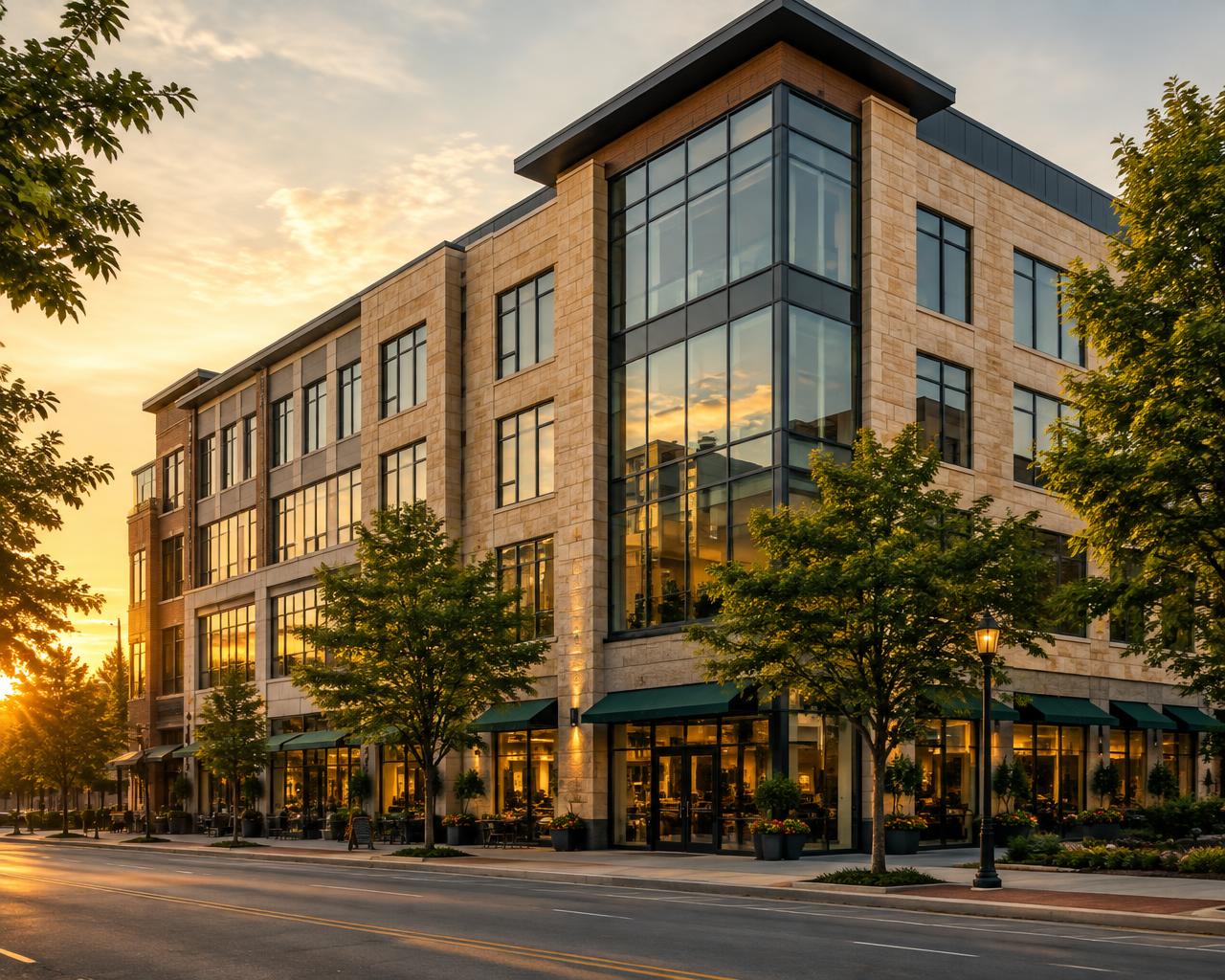 Commercial building insured by Greenstoone
